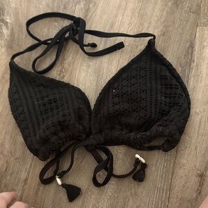 Target Black Crochet Bikini Top